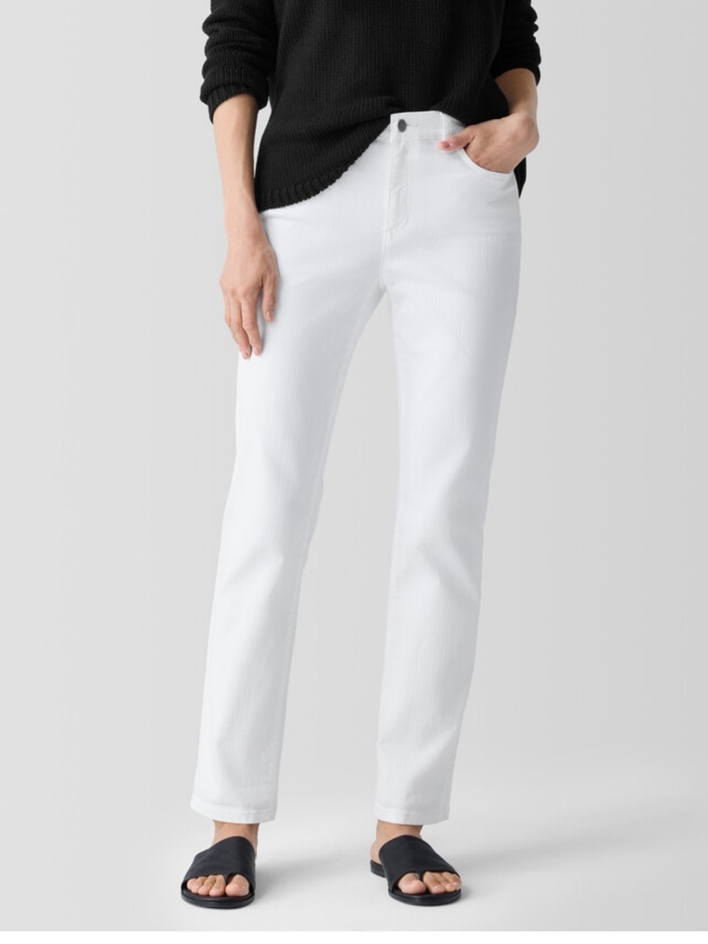 Eileen Fisher Slim Straight Denim Jeans